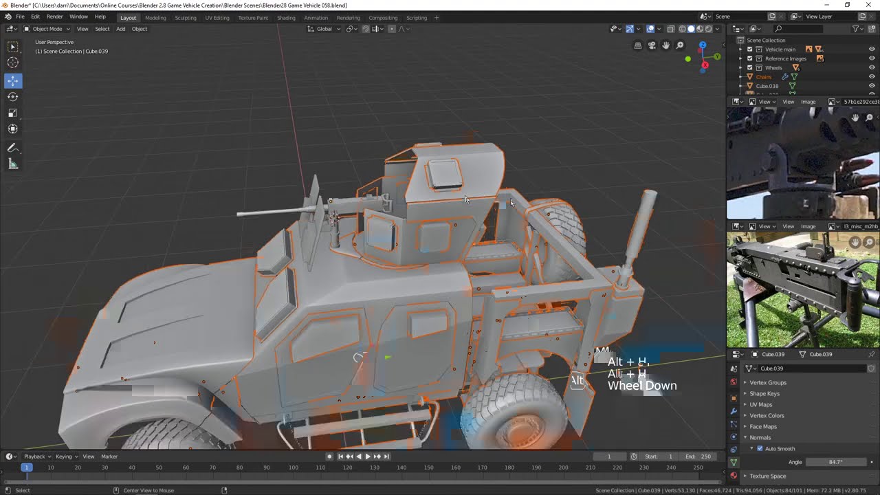 058 Adding Details to the Gun - YouTube