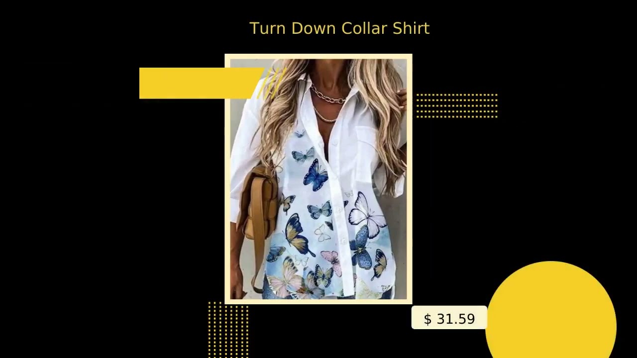 Turn Down Collar Shirt