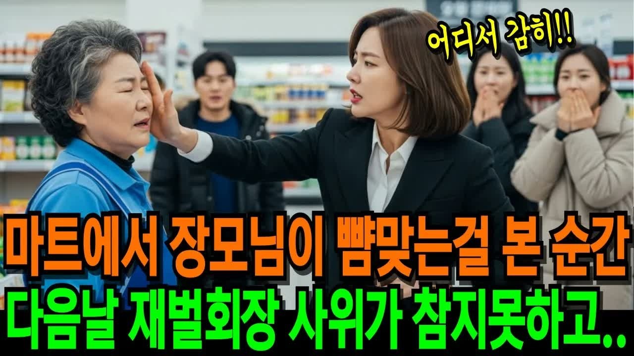 마트에서 장모님이 뺨맞는걸 본 순간, 다음날 재벌회장 사위가 참지못하고 박살내러 직접 나섰습니다 ｜ 반전사연 ｜ 오디오북