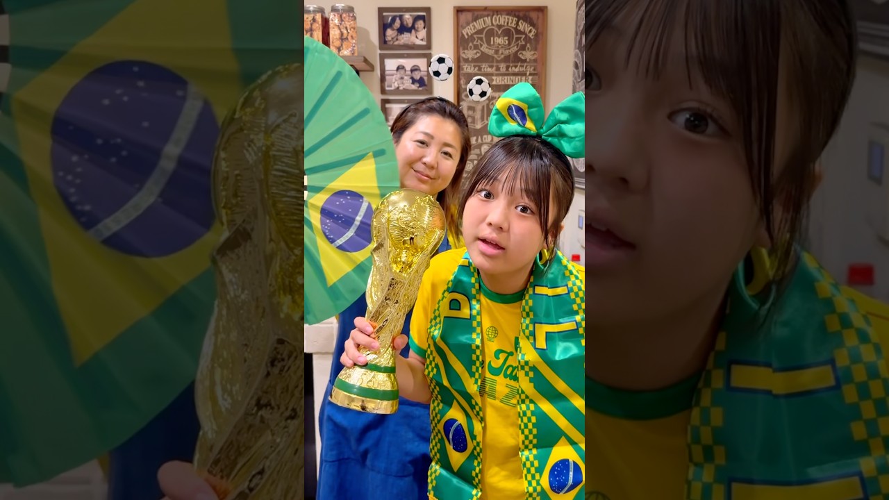 【ママとパパは天才】サッカーワールドカップ応援編 ⚽️🏆⚽️#shorts