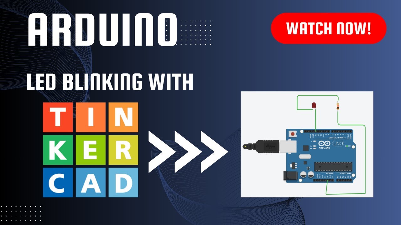 Arduino LED Blinking with Tinkercad - YouTube