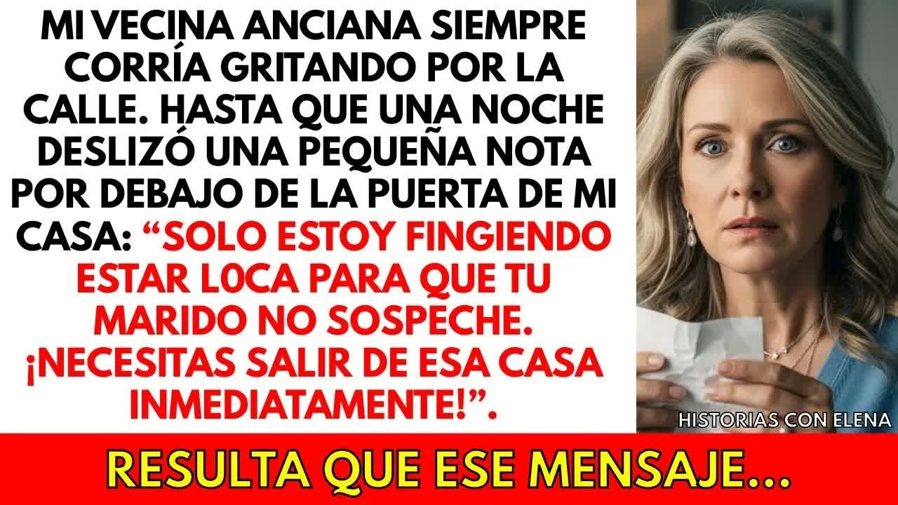 Mi vecina me envió una nota： “Mire la cámara de seguridad y sálvese de inmediato”. No esperaba esto…