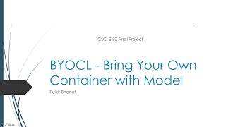 CSCI E90 Final Project Long Video