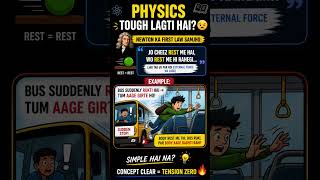 Physics Tough? Newton First Law Trick! 😣➡️🔥. #iit #neet #jee #physics #viral #shorts #physicswallah