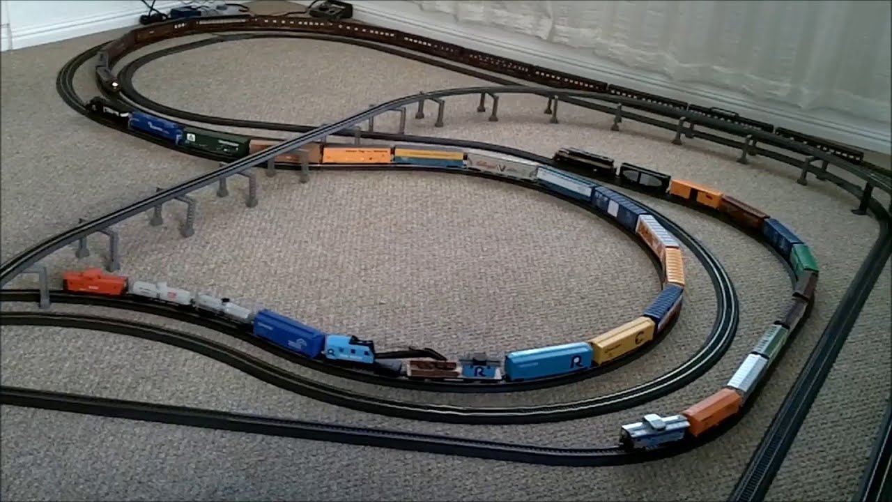  , Proto 2000 and Bachmann trains on power loc &amp; ez track - YouTube
