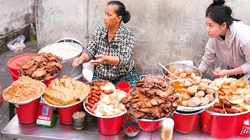 Kinh ngạc quầy cơm sườn, xíu mại có mâm đồ ăn ê hề đến độc lạ bún suông, cháo lòng ngon rẻ bậc nhất