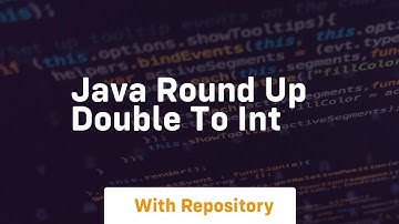 java round up double to int