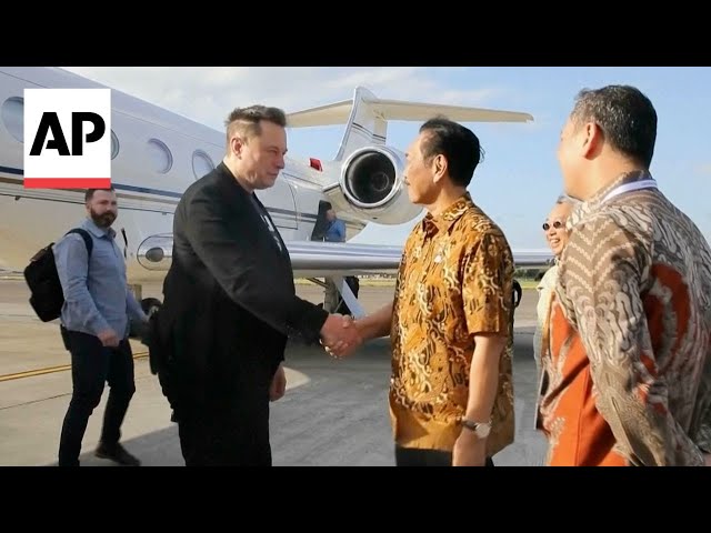 Elon Musk arrives in Indonesia to launch Starlink satellite internet service