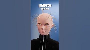 Naruto Uzumaki With Hair #naruto #blender #hair #asmr