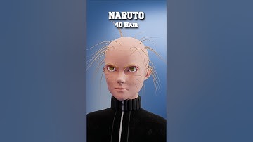 Naruto Uzumaki With Hair #naruto #blender #hair #asmr