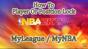 NBA 2K23🏀How To Player Lock + Position Lock In My League / My NBA