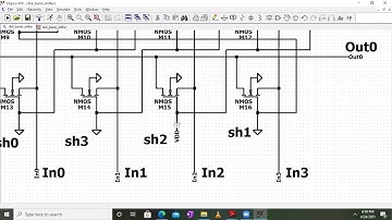 Simulation of 4x4 Barrel Shifter