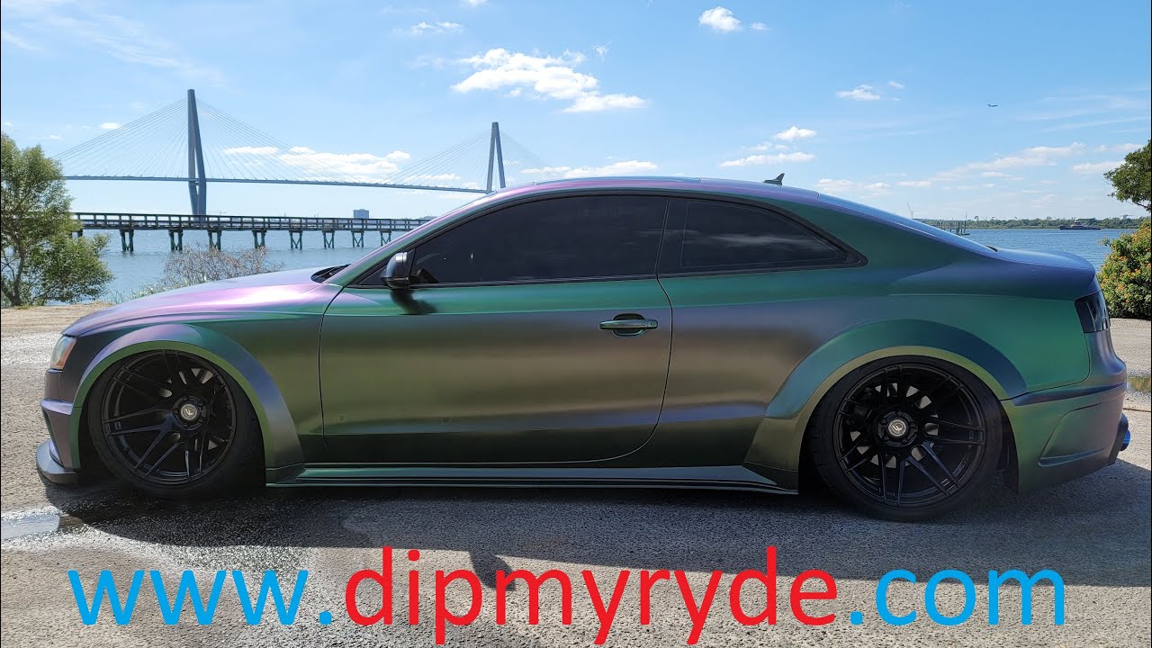 スプレーアート C Widebody Audi S5 dipped in ZTZ hypershift - YouTube