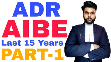 AIBE Alternative Dispute Resolution Part1|aibe exam preparation 2023|aibe 18 exam2023|question paper