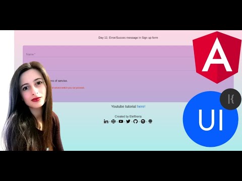 [11/100] Error Messages in Forms | #Daily UI (ngMessages, AngularJs)