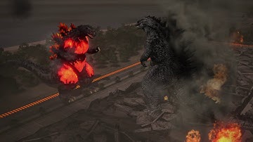 Godzilla 2014 vs Burning Godzilla