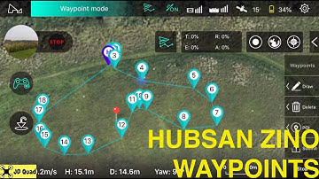 How To Use Hubsan H117S Zino Waypoints Video