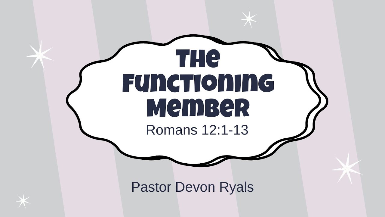 Sunday AM 2-1-26 - Pastor Devon Ryals - The Functioning Member - Espanola Christian Center Church