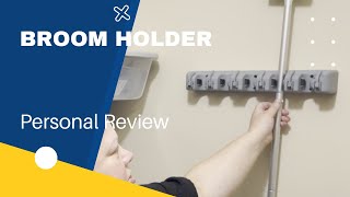 Amazon Basics Rectangular Wall Mount Broom Holder and Garden Tool Organizer Review