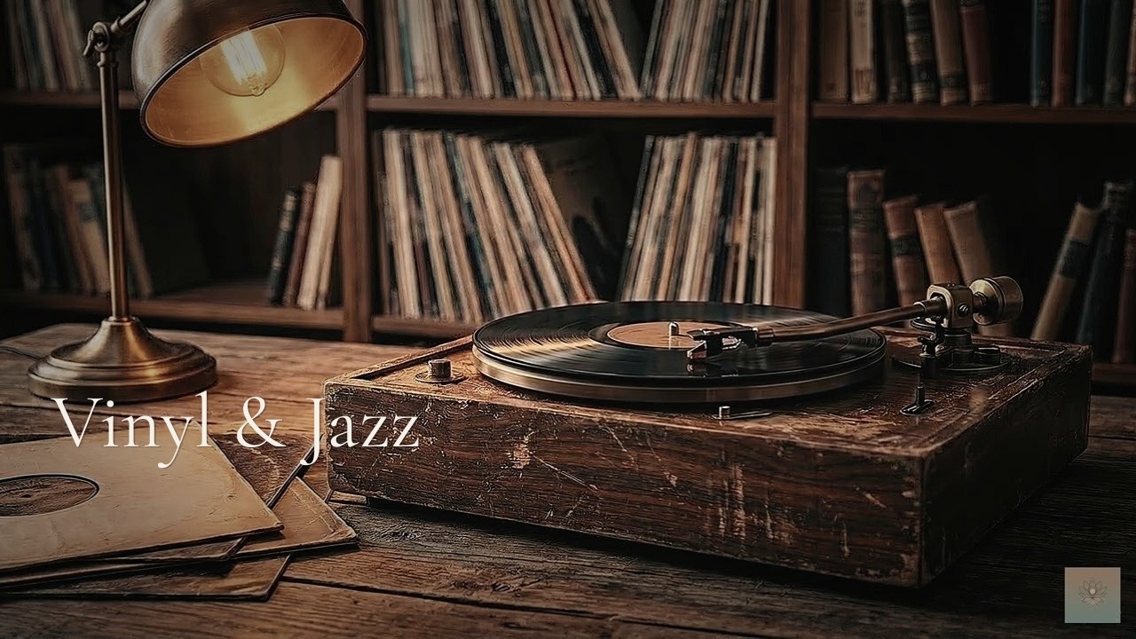 Vintage Record Player on Library 📻 Smooth Jazz Music for Reading, Studying & Relaxing