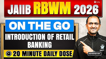 JAIIB RBWM Online Free Classes 2026 | Introduction of Retail Banking Concept & Question
