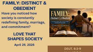 Deuteronomy 6:3-9; Matthew 19:3-9 - April 26, 2026 - #Sunday school