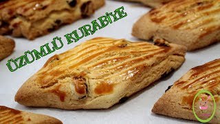 PASTANE USULÜ ÜZÜMLÜ KURABİYE TARİFİ/ASLINA UYGUN ORJİNAL TARİF/ŞEFFAF MUTFAK