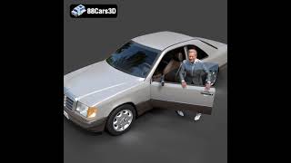 Download 3D Model At 88Cars3D Mercedes E Cl W124 Coupe 002