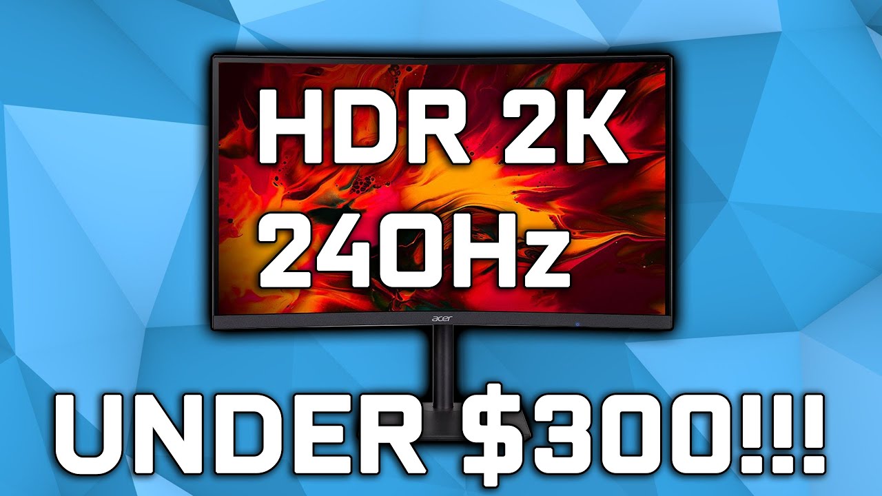 Acer Nitro XZ323QU X3BMIIPH 32” 1000R Curved 2560x1440P 2K 240Hz Refresh  rate Up