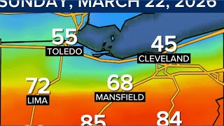 Record highs possible Sunday