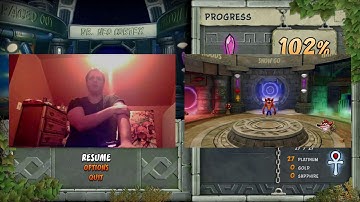 Crash Bandicoot 2 Cortex Strikes Back: Snow Go Platinum Relic Run