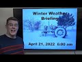 Winter Storm Briefing for Western and Central Wyoming - April 21, 2022 6 am