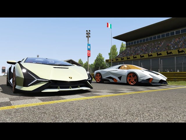 Lamborghini Egoista vs Lamborghini Terzo Millennio at Monza Full Course 