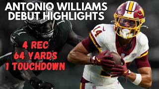 Antonio Williams NFL Debut Highlights | Eagles vs Commanders