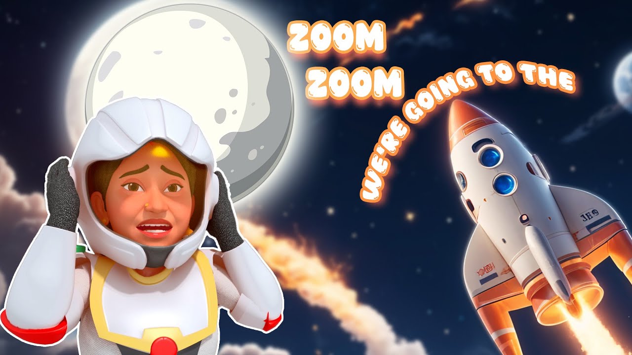 🚀 Zoom Zoom Zoom We Are Going To The Moon | TMKOC English Nursery Rhymes |