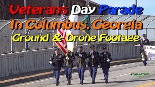 Veterans Day Parade 2018 Phenix City, AL and Columbus, GA - Ground & Drone Footage