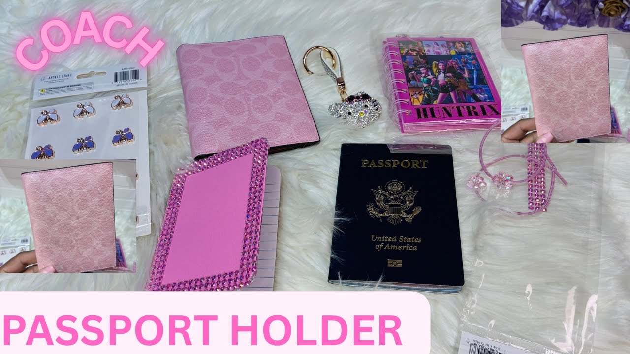 Обзор держателя для паспорта Coach Powder Pink #coach #pink