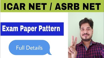 ASRB NET | ICAR exam | ASRB NET Paper Pattern | ICAR NET Exam Pattern | Dr. Satyendra Tripathi