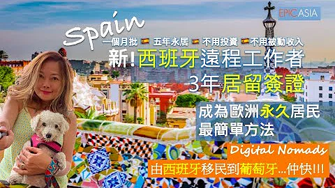 (有字幕) 新! 西班牙遠程工作者3年居留簽證- 成為歐洲永久居民最簡單方法- LIVING IN SPAIN 🇪🇸 & PORTUGAL🇵🇹 - 天天要聞