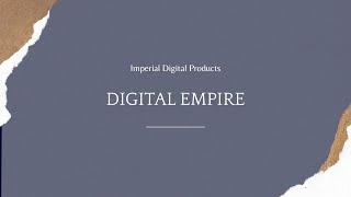 🚀 Imperial Digital Products – Powering the Future of Digital Innovation 🔥 | Build. Create. Dominate.