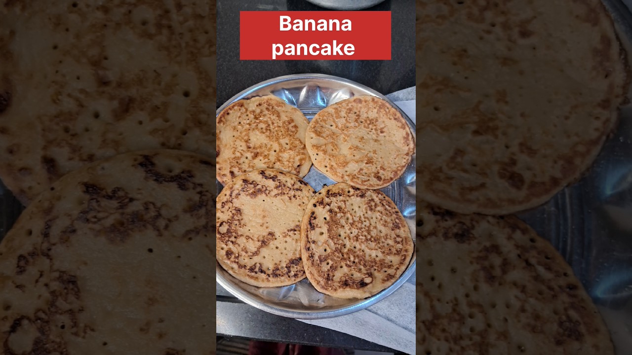 Quick Banana pancake |క్విక్ బనానా పాన్ కేక్ 😍 | Soft & Healthy Breakfast 🍌🥞