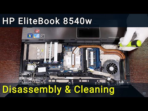 How to disassemble and clean laptop HP EliteBook 8540w