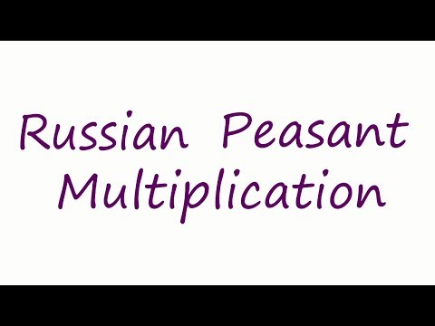 Matryoshka (Russian Peasant) Multiplication