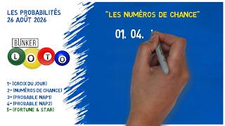 Loterie 5 sur 90 | Probabilités du 26 août 2026 | #numerosDEchance screenshot 1