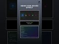 Neon Icon Hover Effect | CSS Drop-Shadow Menu Animation #shorts #shortsfeed
