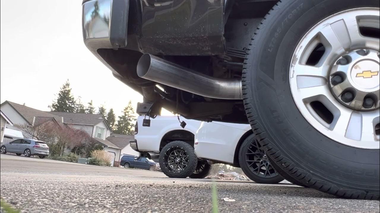 LMM Duramax 4” Straight Pipe Start and Rev YouTube