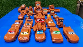 Clean up muddy minicars \& disney pixar car convoys! Play in the garden