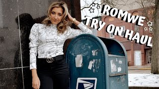 ROMWE TRY ON HAUL // winter to spring transition