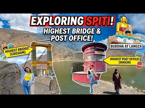 EXPLORING SPITI😍😍🫶🏻🏔️ Spiti Valley Vlog: Komic, Hikkim, Chicham Bridge, Langza & Kaza Guide✨😍