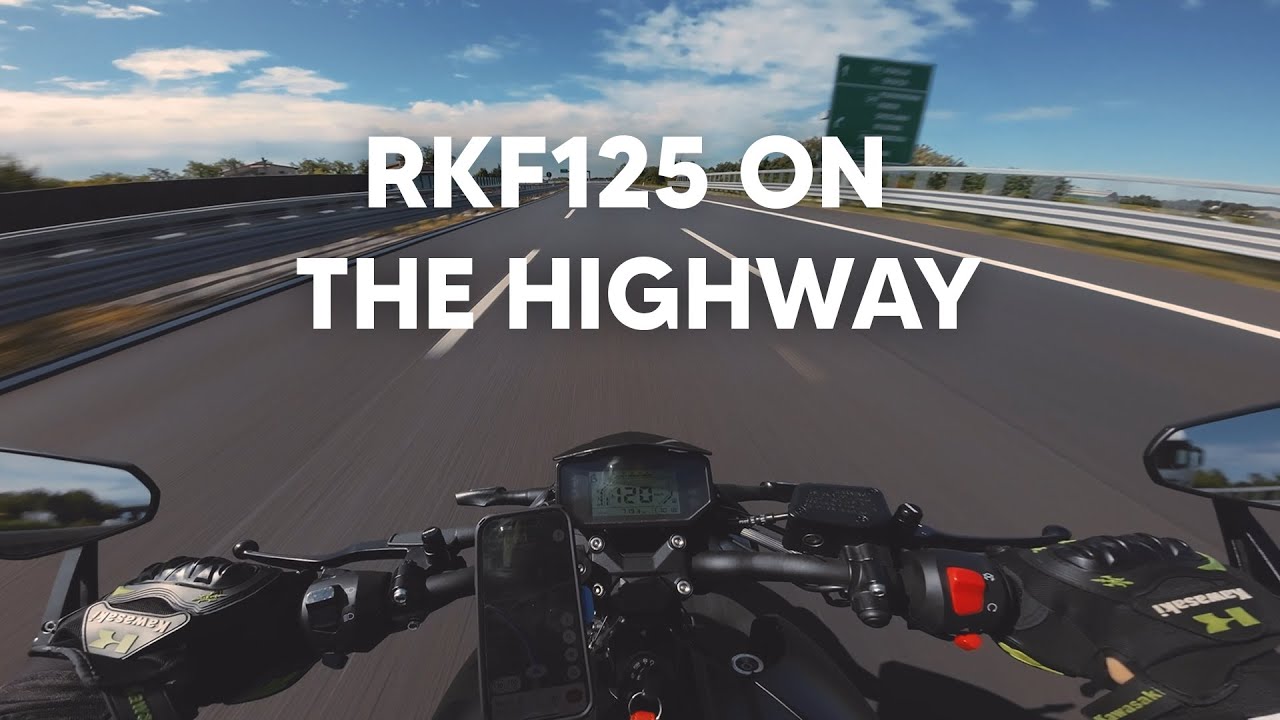 Can an RKF 125 go on the highway? Yes! | Mivv exhaust sound (with db-killer) [4K]